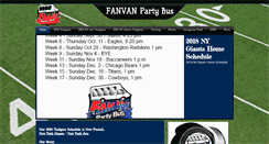 Desktop Screenshot of fanvanpartybus.com